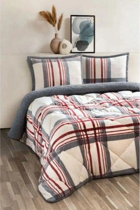 Comforter Çift Kişilik Yorgan Set Wera Kırmızı. Image 0