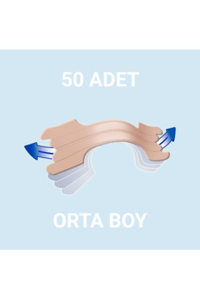 50 Adet Horlama, Burun Bandı Orta Boy ( 66x19 Mm) Image 0