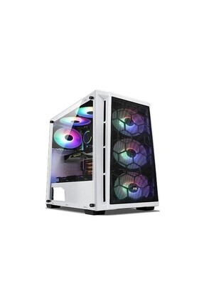 Powerboost PB-T001BW Mid Tower Gaming Kasa Beyaz Image 0