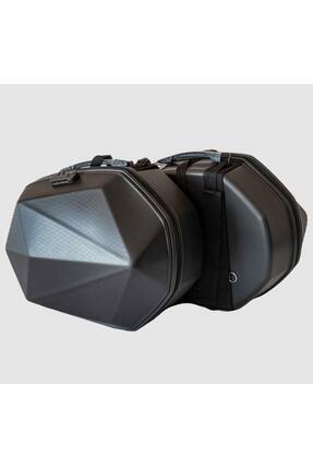 70884 Diamond Şifreli Yan Heybe Çanta Takımı 60 Litre Motosiklet Çantası Image 1