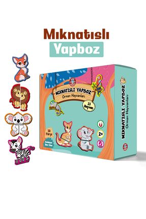 Çocuk Akademi Mıknatıslı Yapboz-Orman Hayvanları Image 0