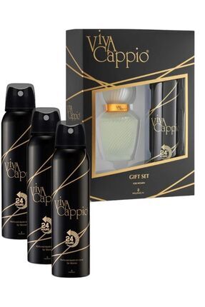 Viva Cappio Kadın Parfüm 1 Adet Edt 60 ml 4 Adet Deodorant 150 ml Image 0
