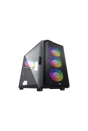 Powerboost VK-K521B 650 W 80+ USB 3.0 Mesh RGB ATX Mid Tower Kasa Image 0