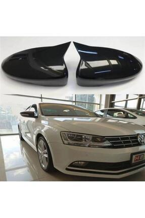 Volkswagen Jetta Mk6 Golf Mk6 Scirocco Passat B7 Ve Cc 2011-2014 Yarasa Ayna Kapağı, Parlak Siyah Image 0