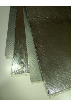 Tek Taraf Silikon Tek Taraf Aluminyum Kaplı Kumaş (600 Gr./m2) Image 0
