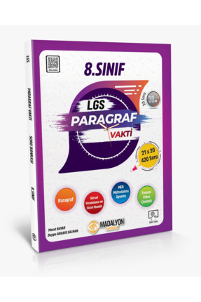 8.SINIF LGS MADALYON PARAGRAF VAKTİ SORU BANKASI Image 0