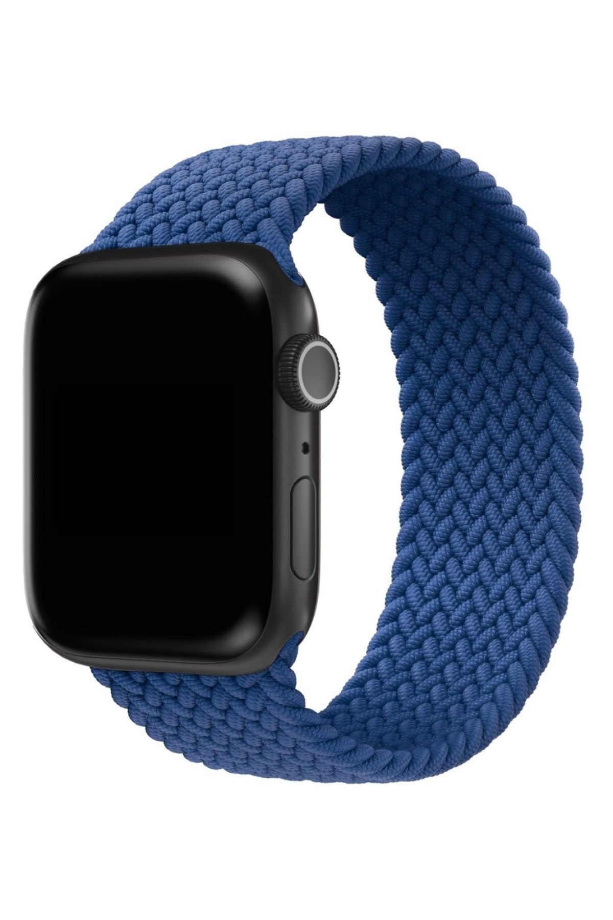 Hayal Kılıf Atlantik Mavisi Apple Watch 1-2-3-4-5-6 Se Uyumlu Solo Örme Loop Kordon 38-40mm