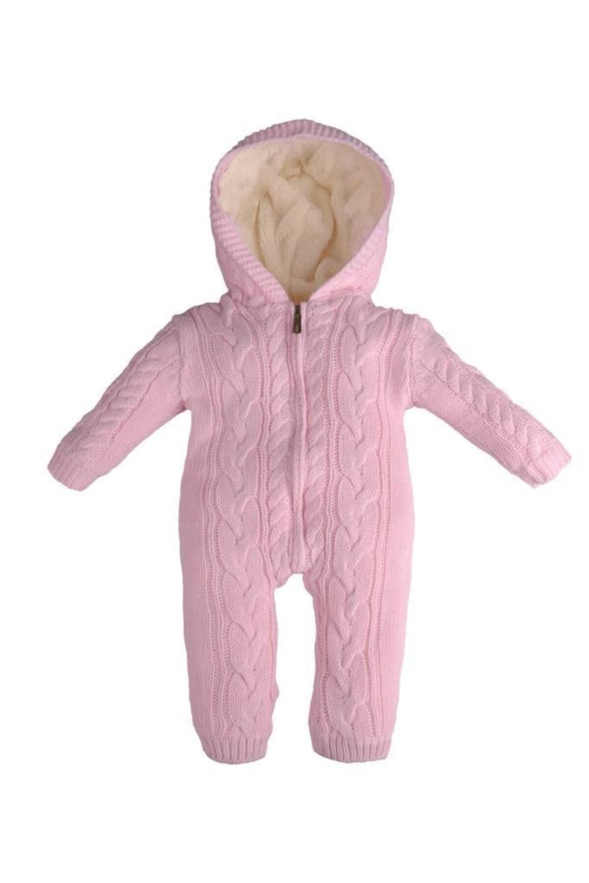 POKY BEBE Welsoft Triko Bebek Tulum Astronot Fermuarlı