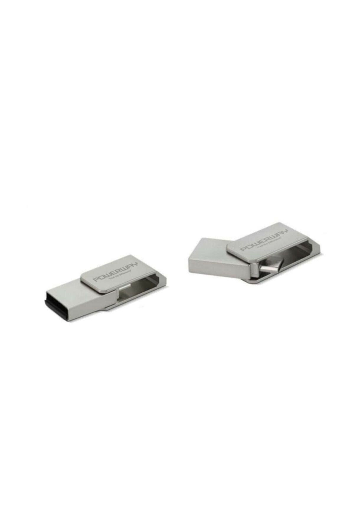 POWERWAY 32 Gb 3.0 Micro Usb Flash Bellek