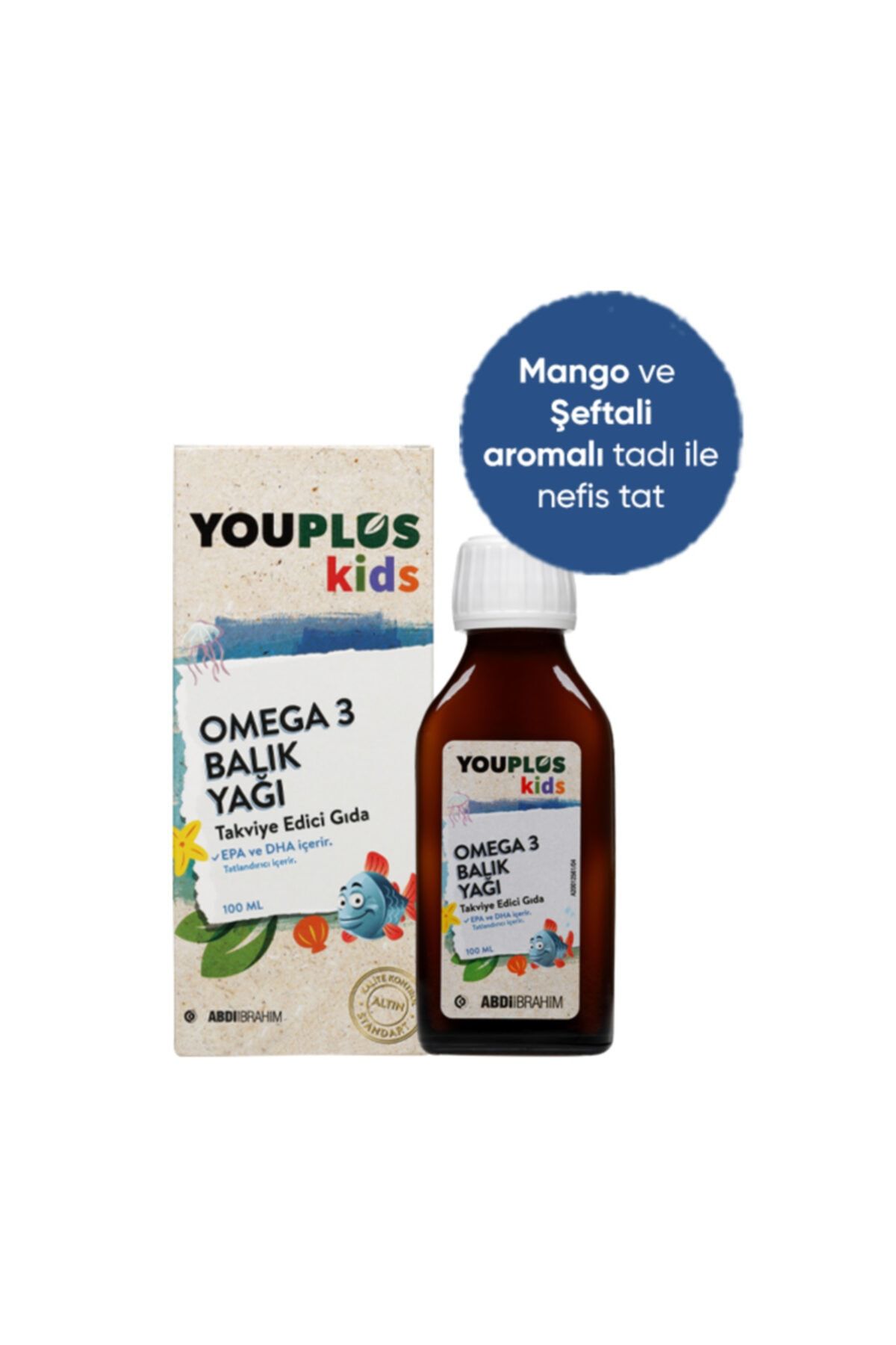 Youplus Kids Omega 3 Balık Yağı 100 Ml ( Balık Yağı Içeren Takviye Edici Gıda )