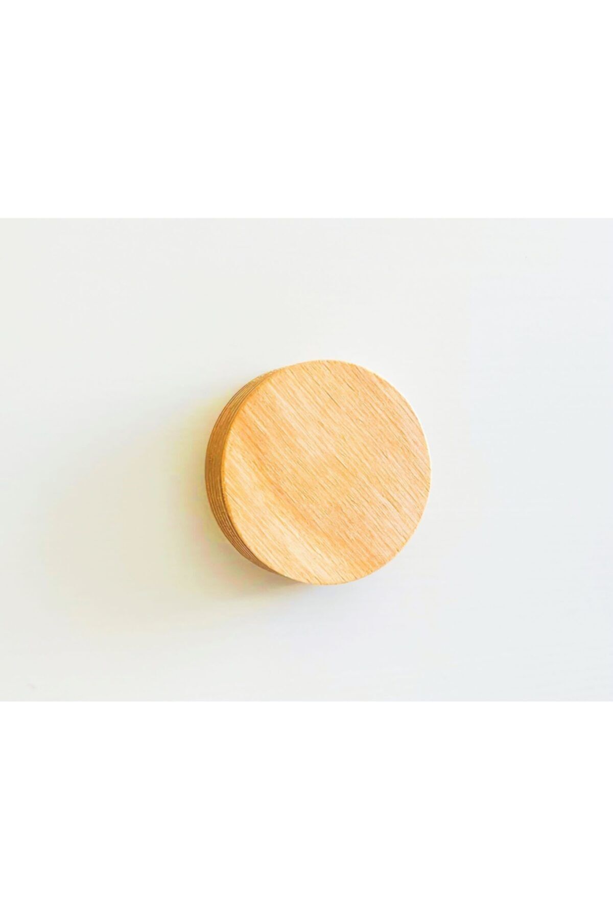 woodencolorsatelier Ahşap Dolap Kulpu - Yuvarlak - Natürel