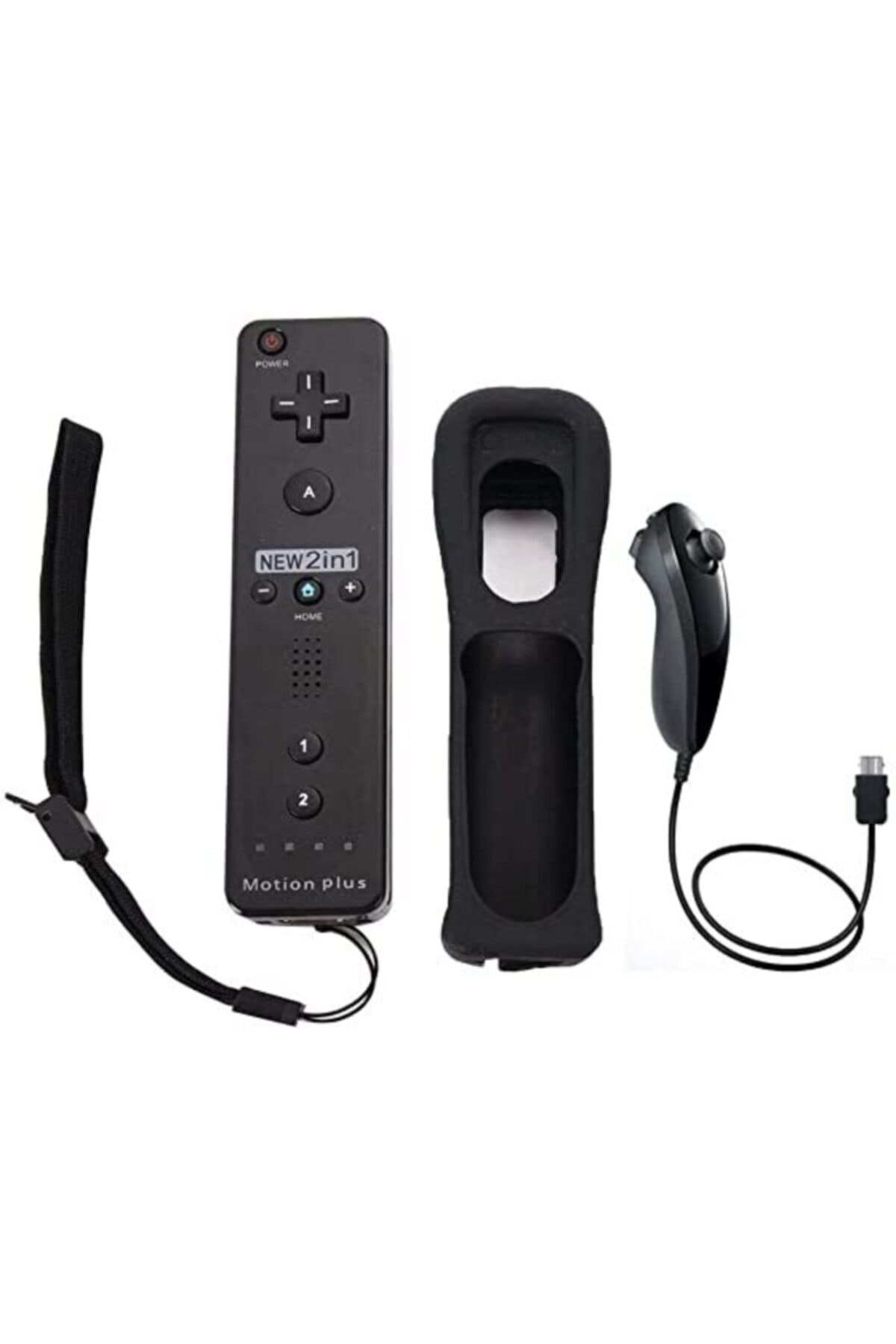 Oivo Nintendo Wii Remote Ve Nunchuck Motion Pluslı Joystick Seti -siyah