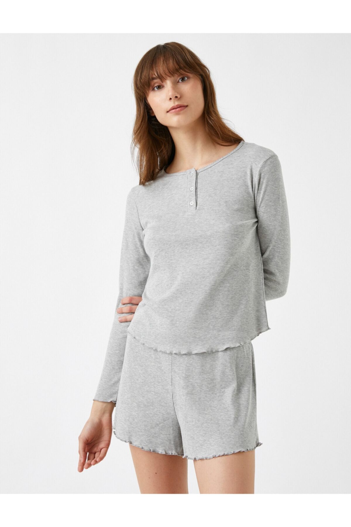 Koton Pijama Üstü Gri