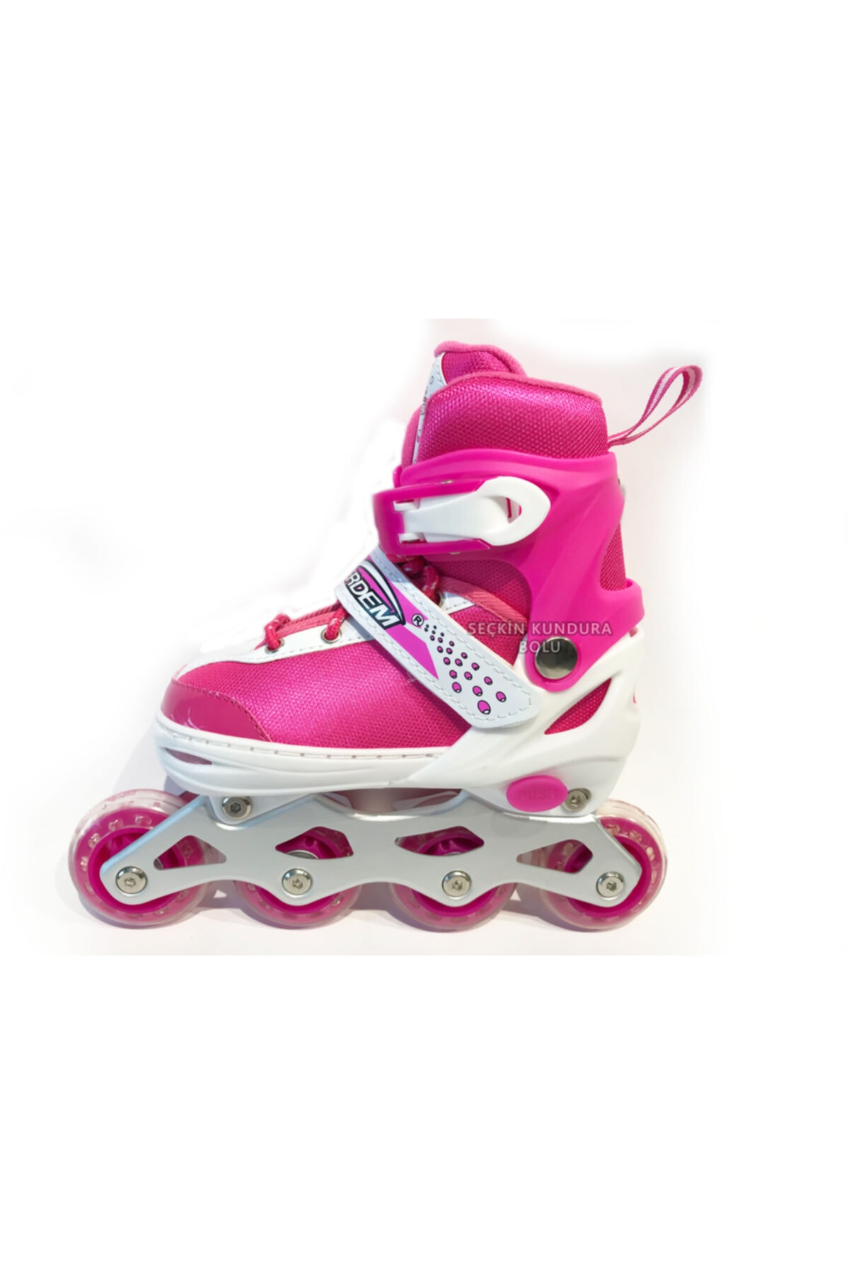 Erdem Çocuk & Genç Silikon 4 Teker. Ayarlanabilir Pembe Paten