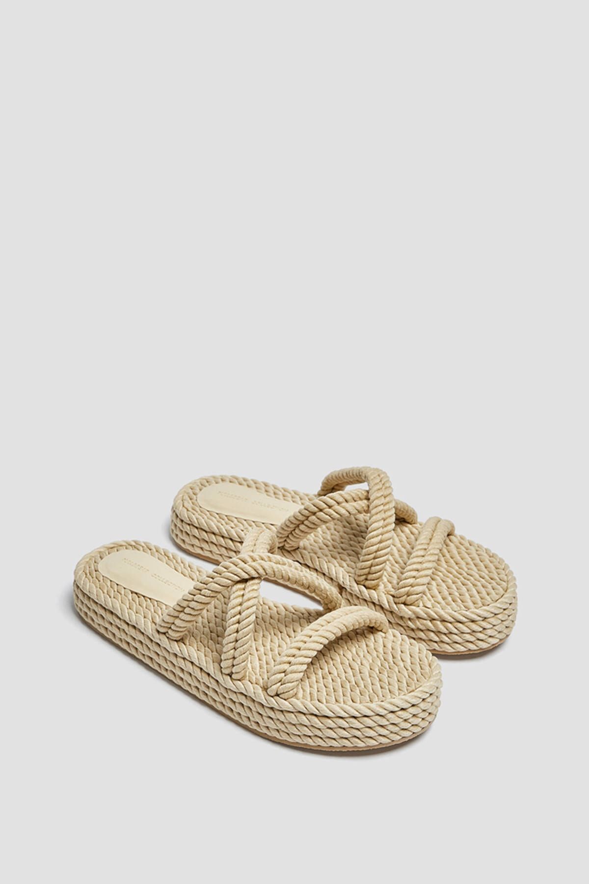 Pull & Bear Düz İp Sandalet
