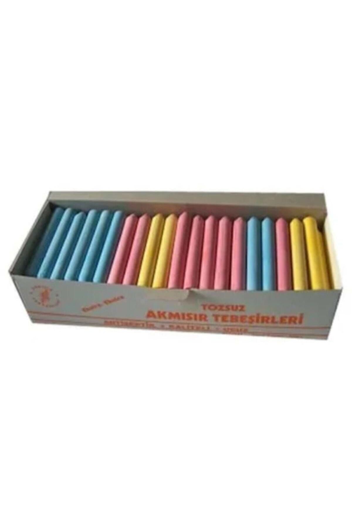 Akmısır Tozsuz Renkli Tebeşir 100 Lü Kutu