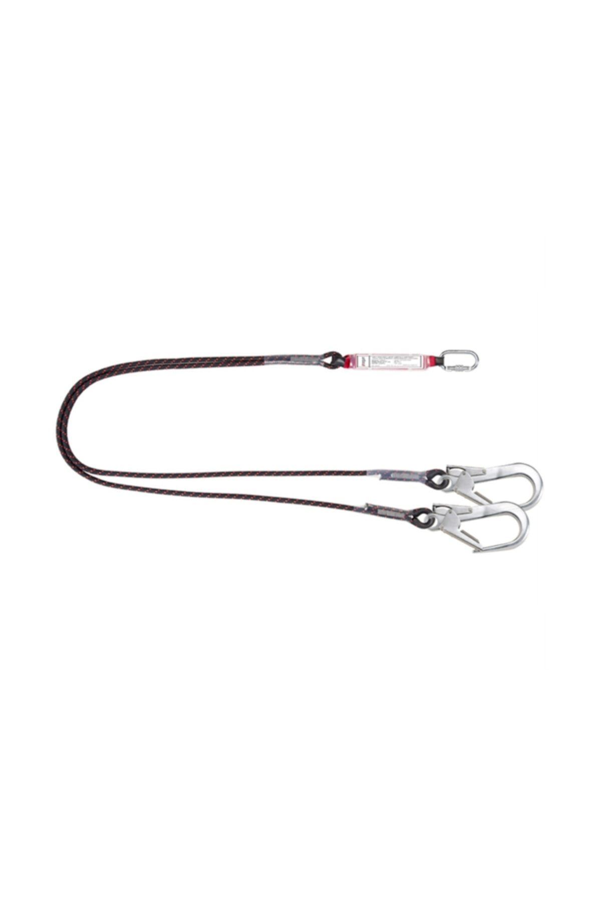 zagun Şok Emicili Çift Bacaklı Lanyard Örgülü Halattan 1.5 Metre