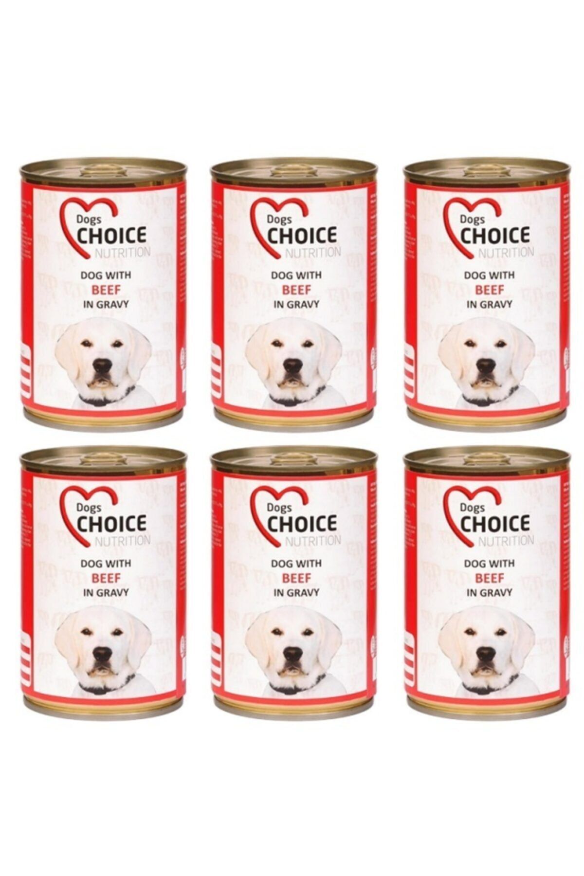 Choice Dogs Sığır Etli Biftekli Pate Köpek Konservesi 400 Gr * 6 Adet