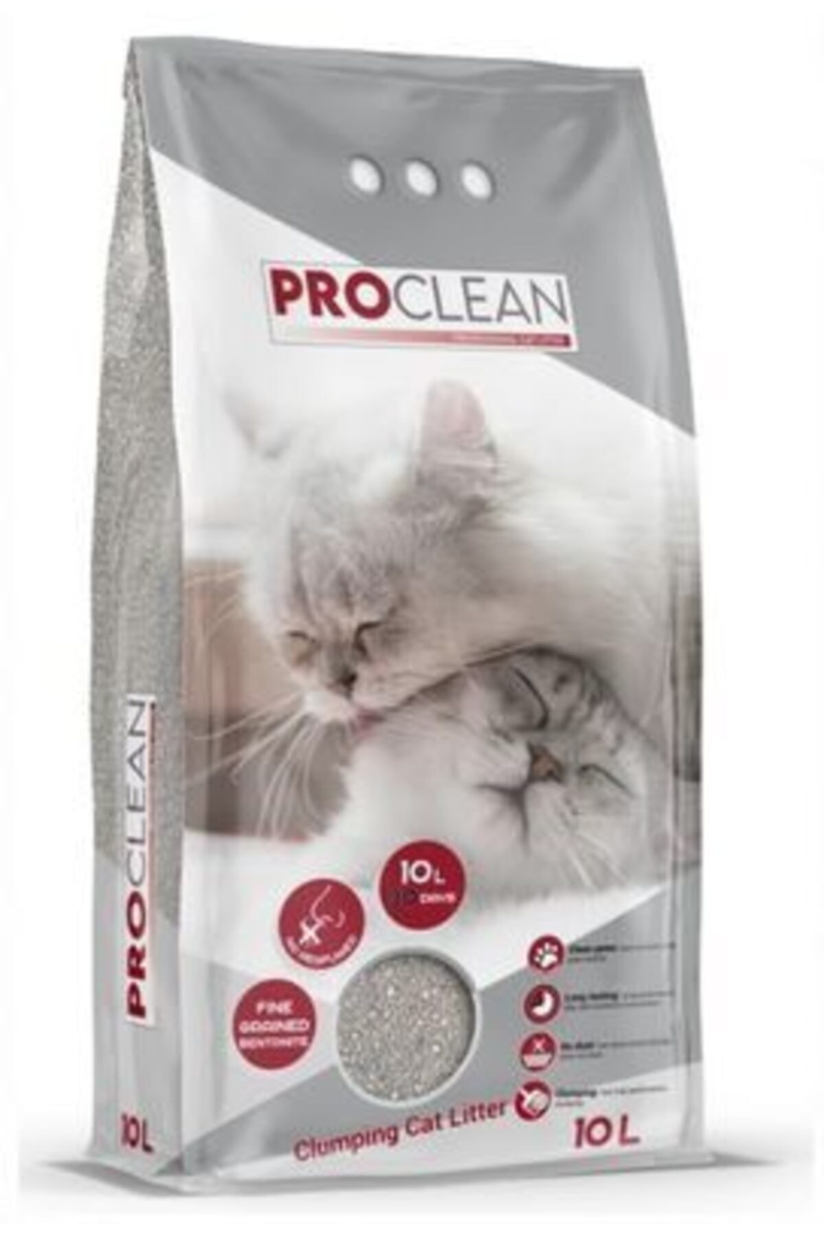ProClean Naturel Kalın Taneli Topaklaşan Kedi Kumu 10 Lt