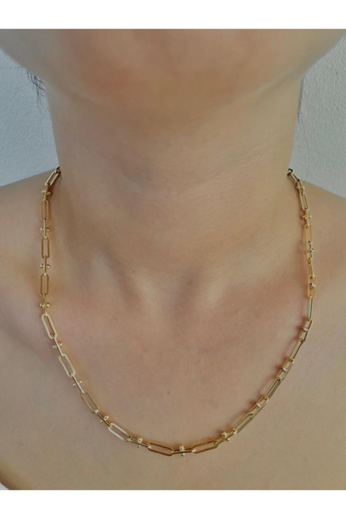 Zafira Gold 14 Ayar Tiffany Ataç Altın Kolye
