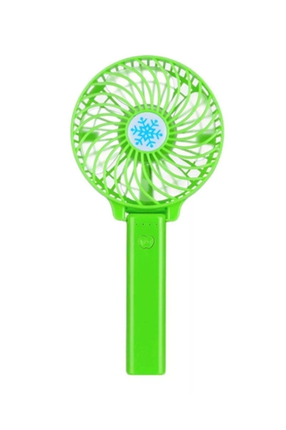 EzJet Vantilatör Şarjlı Mini Fan Katlanabilir Soğutucu Fan Yeşil