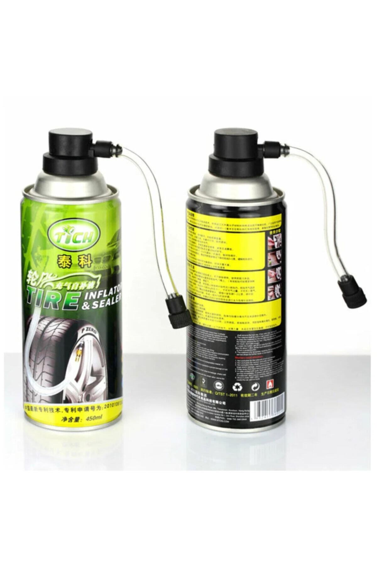 TİCH Lastik Tamir Kiti Lastik Tamir Spreyi 450ml 2 Adet Skt 2023