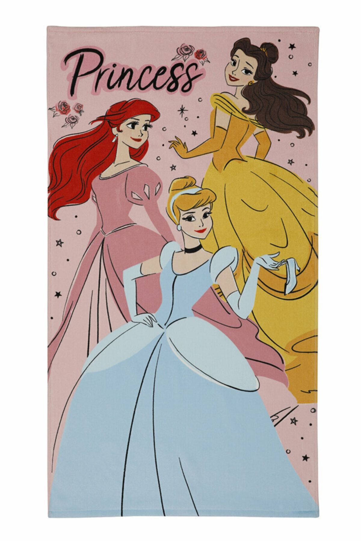 Özdilek Princess Rose Disney Lisanslı Kadife Plaj Havlusu 70x130