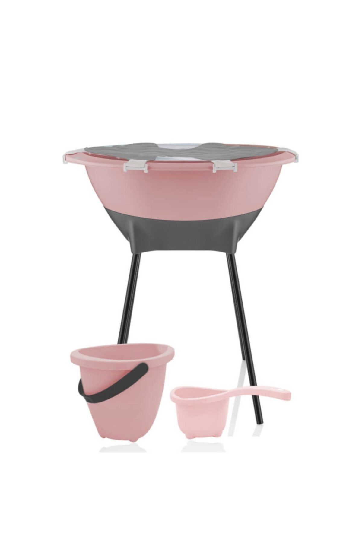 Babyjem Baby Jem Elegant Bebek Banyo Küvet Seti 6 Parça Pembe