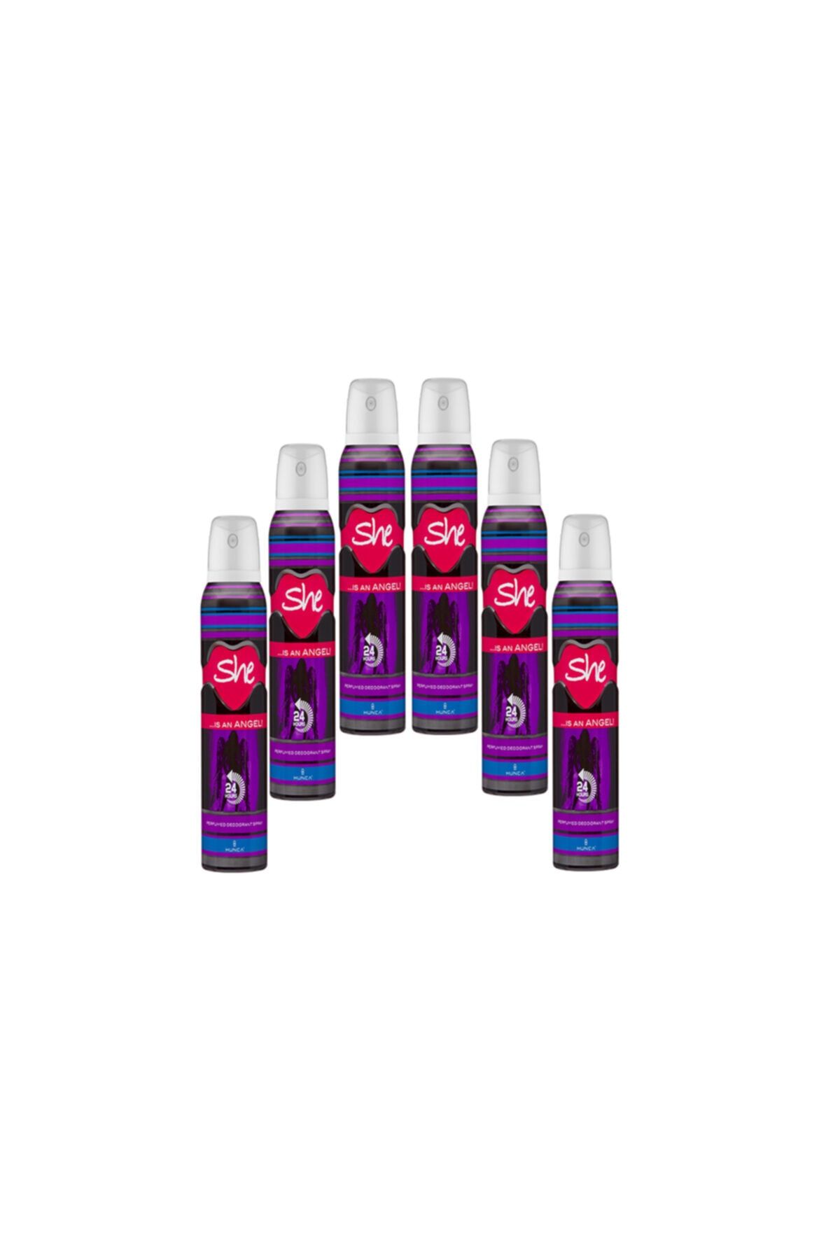 She Is An Angel Kadın Deodorant-200 Ml 6 Adet