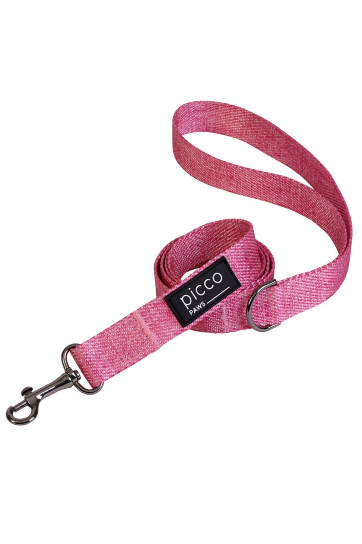 picco paws Köpek Gezdirme Kayışı Standart Pink Denim S Beden
