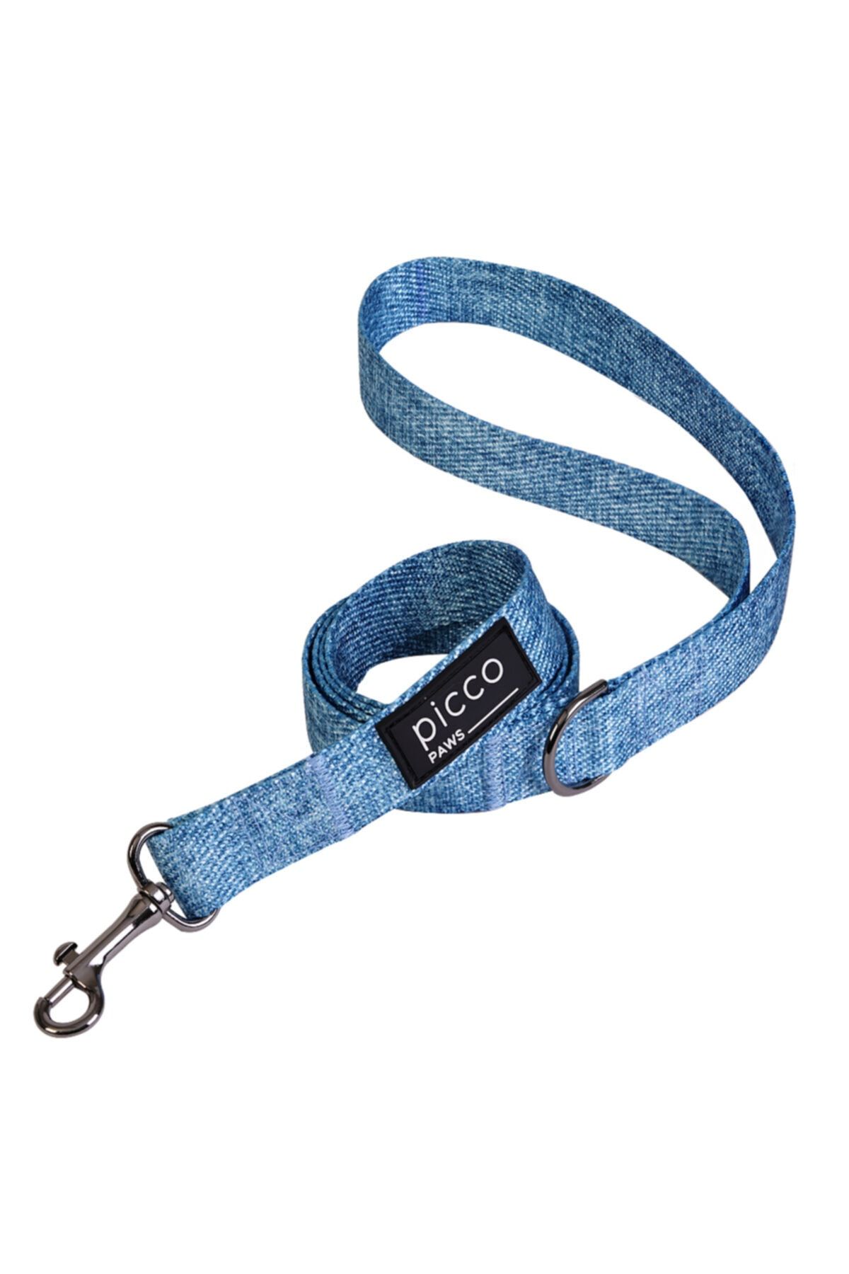 picco paws Köpek Gezdirme Kayışı Standart Blue Denim S Beden