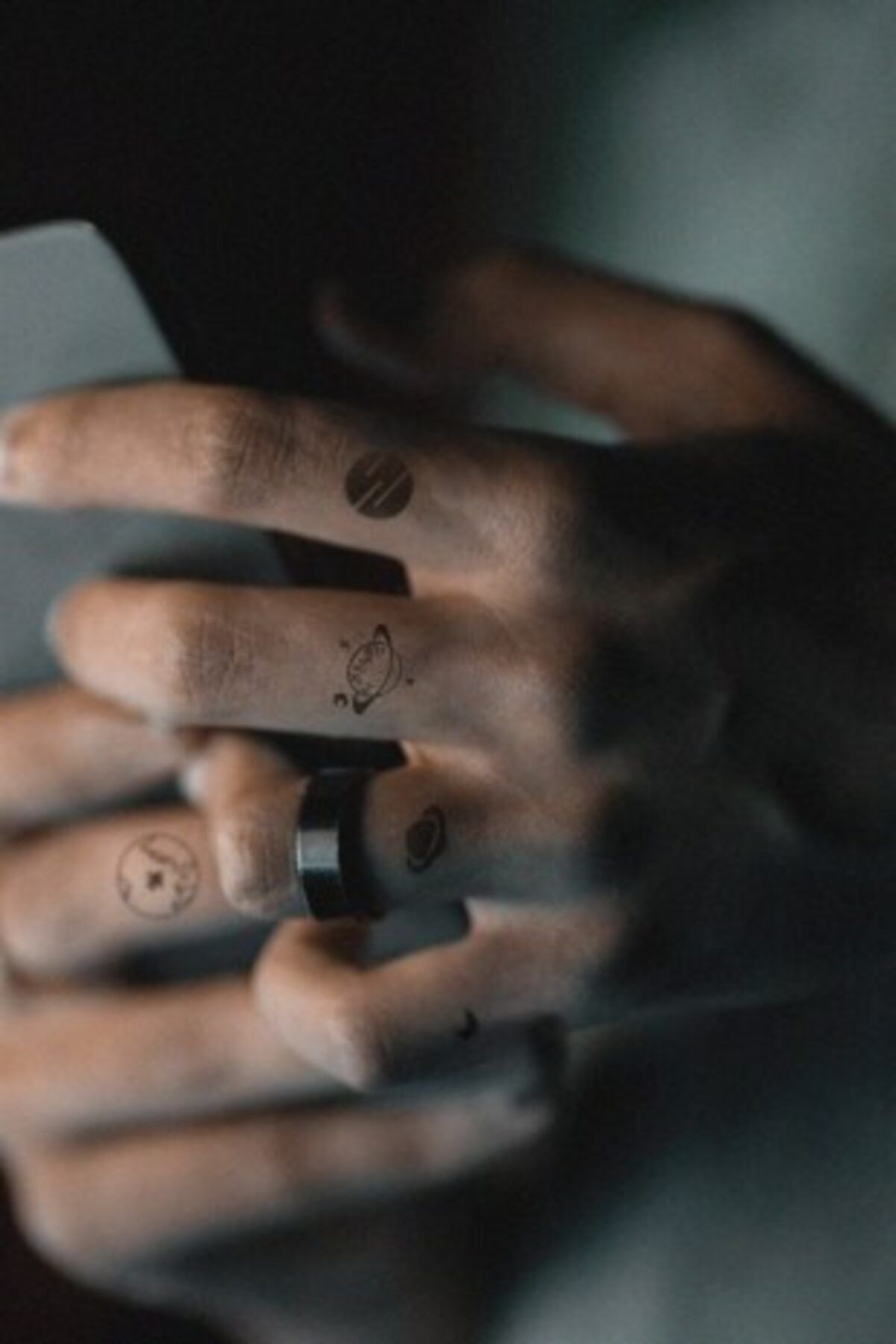 TAKIŞTIR Geçici Gezegen Ve Yıldız Mini Dövme Tattoo