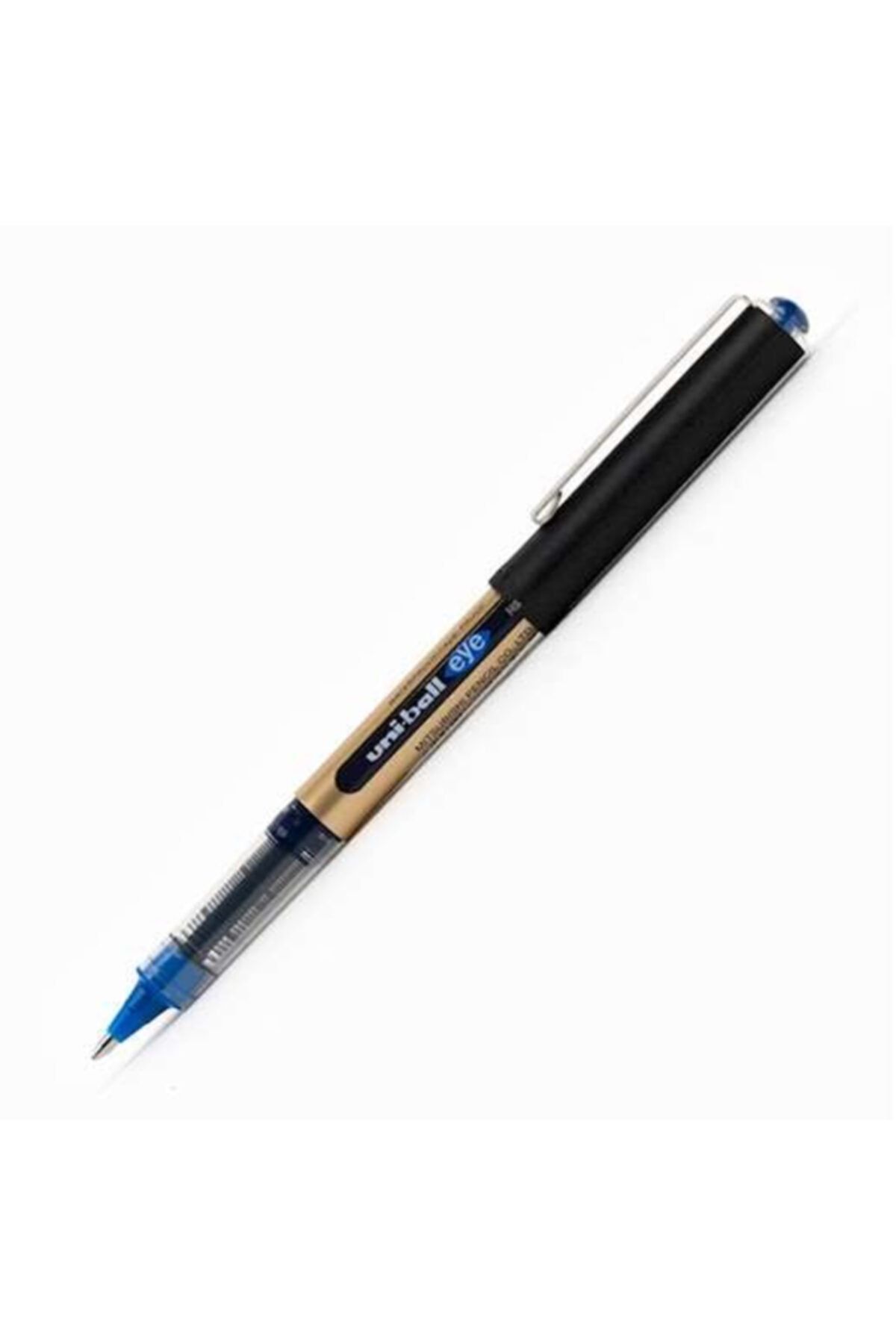 UNİBALL Roller Kalem(12 ADET) 10 Eye Broad Jel Bilye Uç Imza Kalemi 1.0 Mm Mavi Ub-150