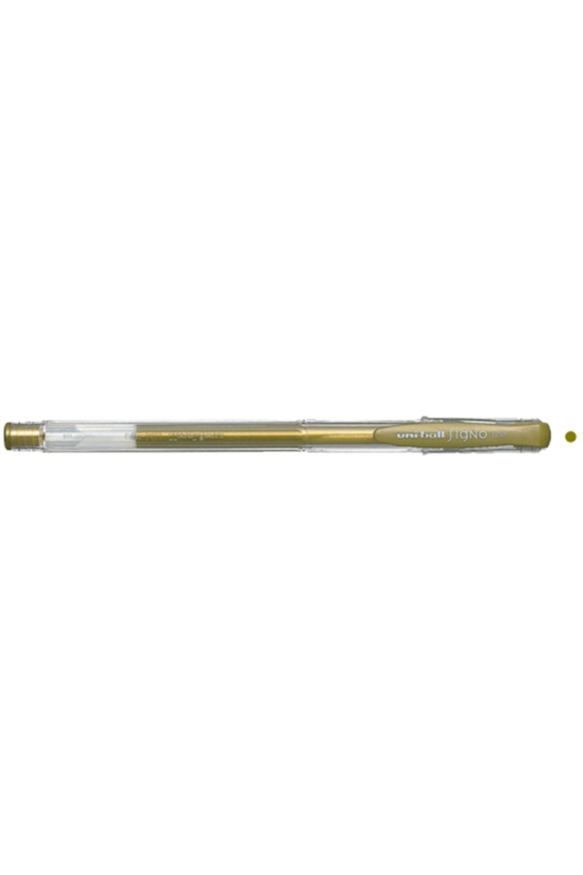 UNİBALL Roller Kalem Signo Fine Jel Bilye Uç 0.8 Mm Altın Um-100 ( 12 Adet )