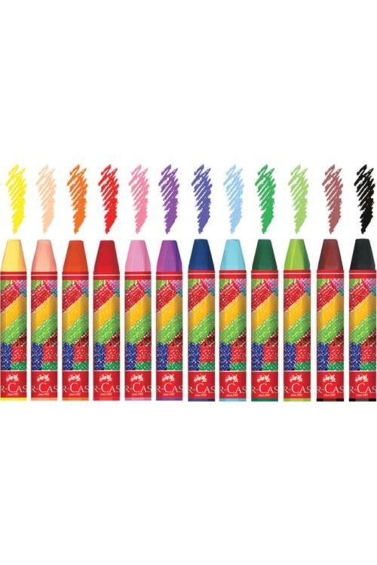 parti selesi 12 Renk Karton Kutu Pastel Boya