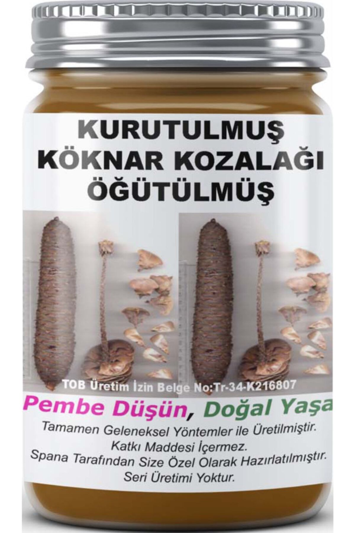 SPANA Kurutulmuş Köknar Kozalak Öğütülmüş Kaz Dağları Ev Yapımı Katkısız 125gr