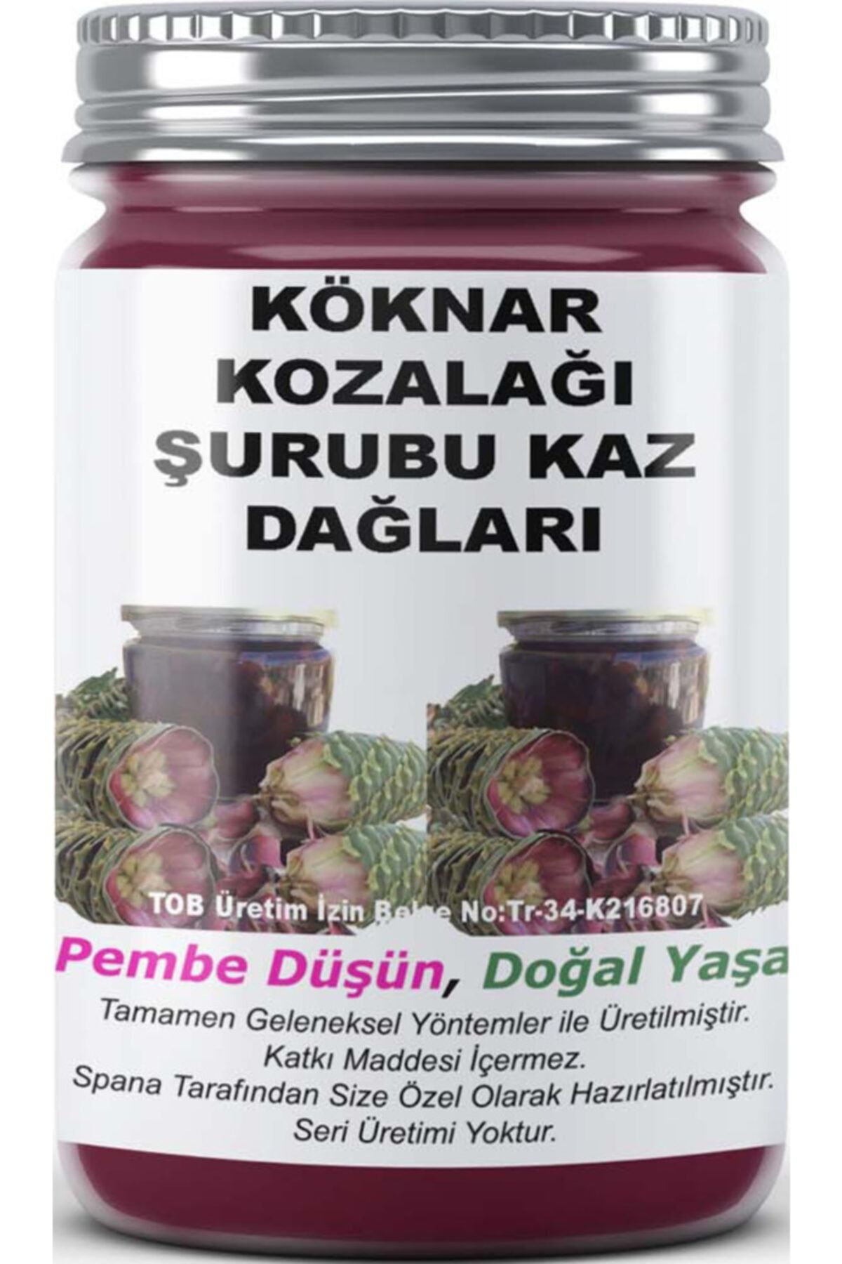 SPANA Köknar Kozalak Şurubu Kaz Dağları Ev Yapımı Katkısız 330gr