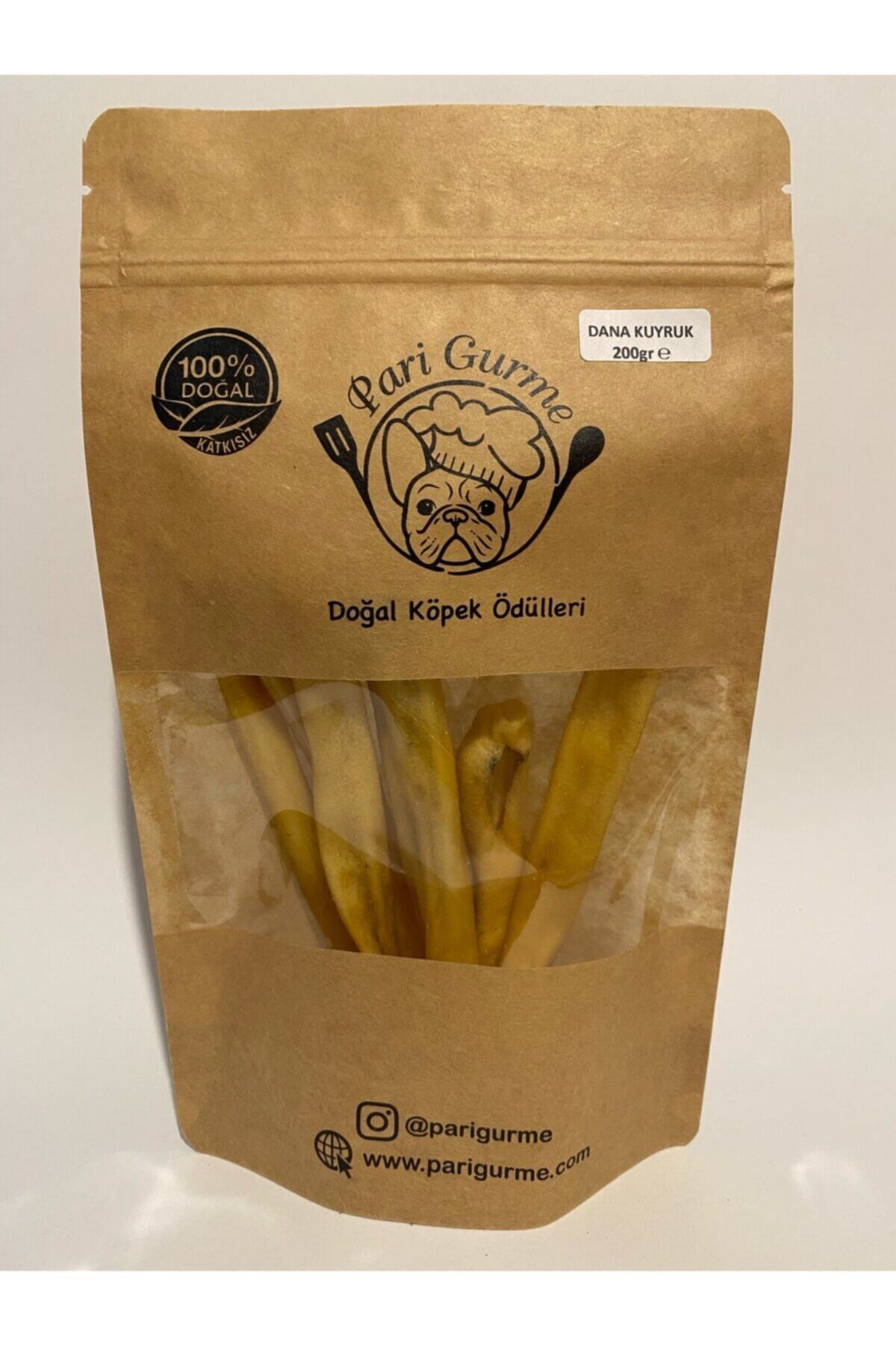 Pari Gurme Dana Kuyruk Kurutulmuş Köpek Ödülü %100 200gr Doğal Naturel Barf