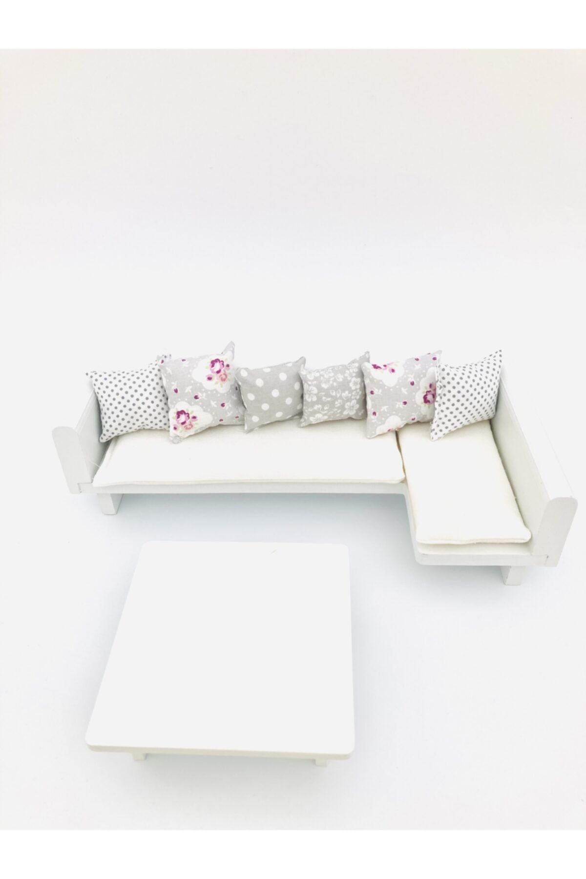 Cute&Wood Ahşap Köşe Koltuk Ve Sehpa Takımı