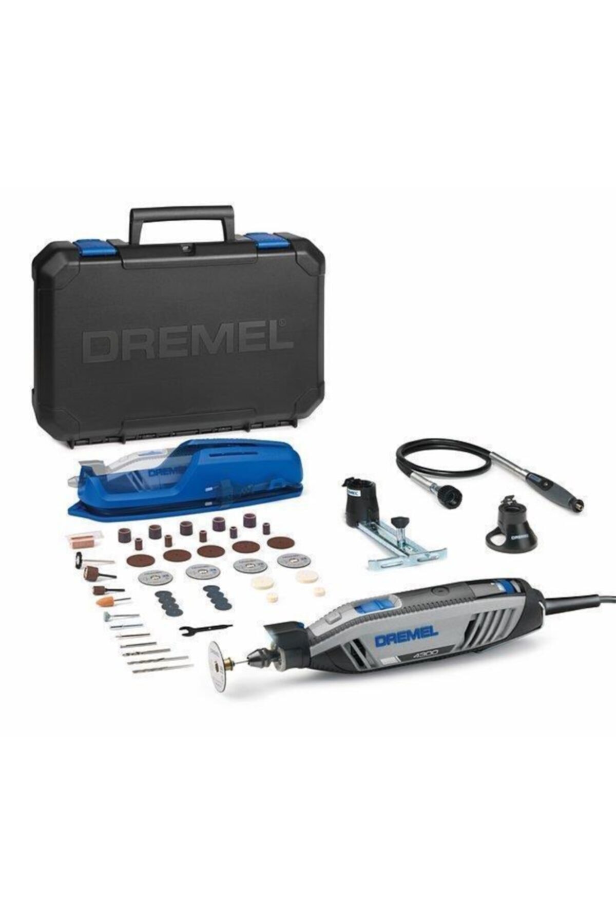 Dremel 4300 3/45 Gravür Taşlama El Motoru 45 Aksesuarlı 175 Watt F0134300jc