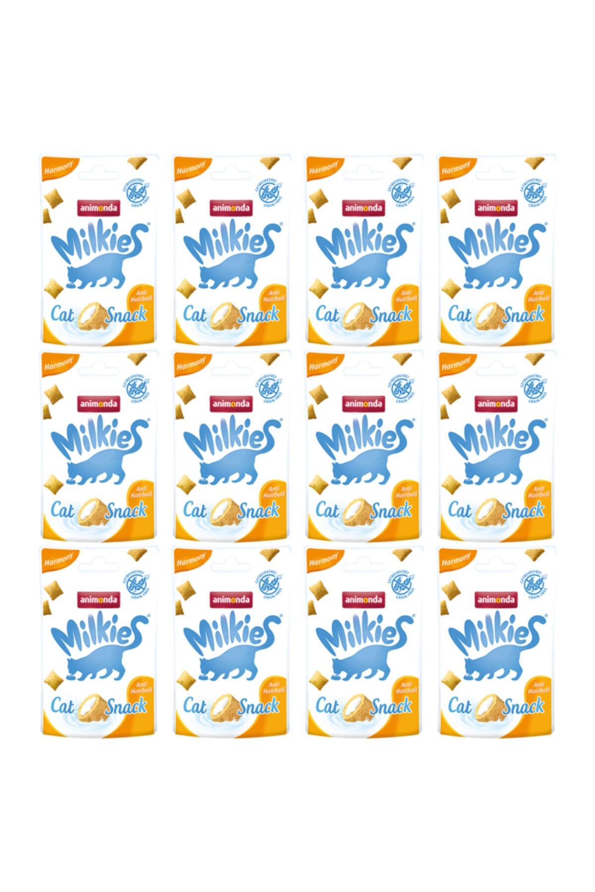 Animonda Milkies Harmony Tüy Yumağı Oluşumu Önleyici Tahılsız Atıştırmalık 12 Adet x 30 gr