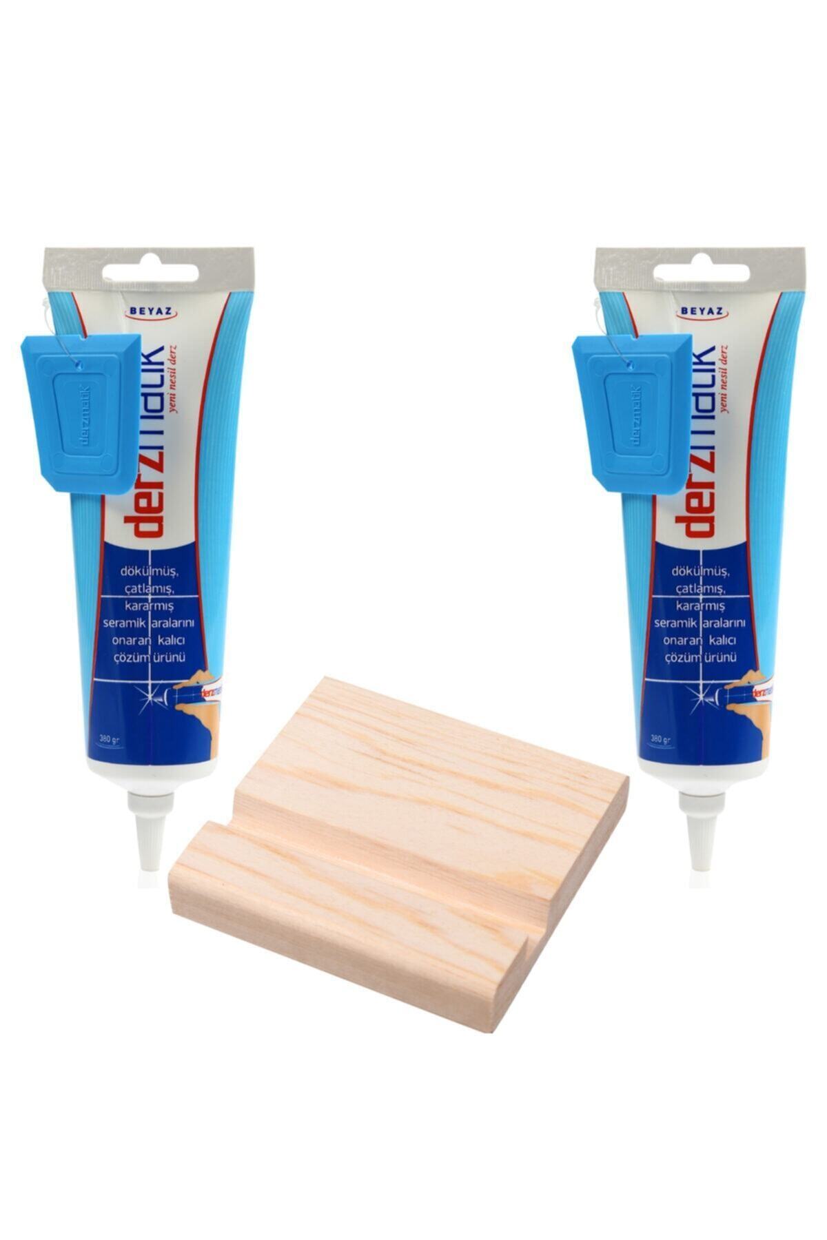 Derzmatik Gaga Uçlu Hazır Derz Dolgusu Beyaz 380 Gr 2'li Ve Telefon Tutacağı