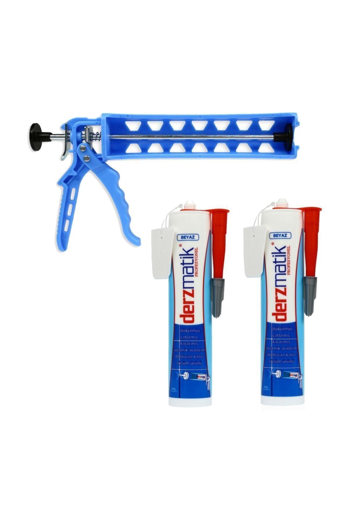 Derzmatik Profesyonel 450 Gr Beyaz 2 Adet 1 Adet Tabanca