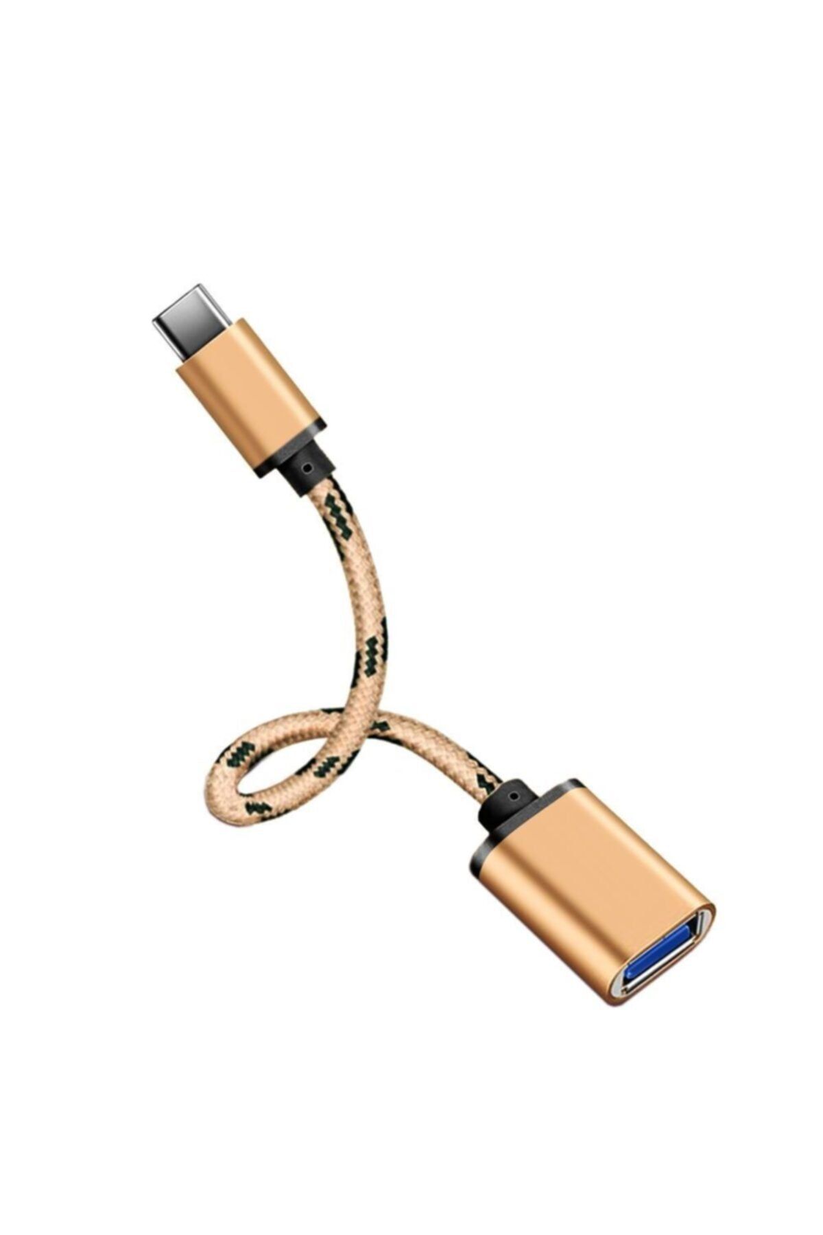 Streak Type-c To Dişi Usb 3.0 Otg Çevirici Dönüştürücü Hasır Kablo - Gold