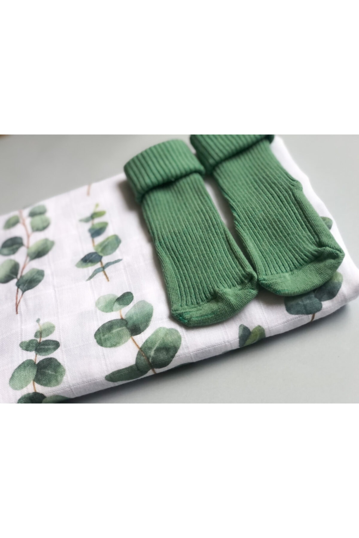 YULAKIDSTORE Okaliptüs Organik Müslin Örtü