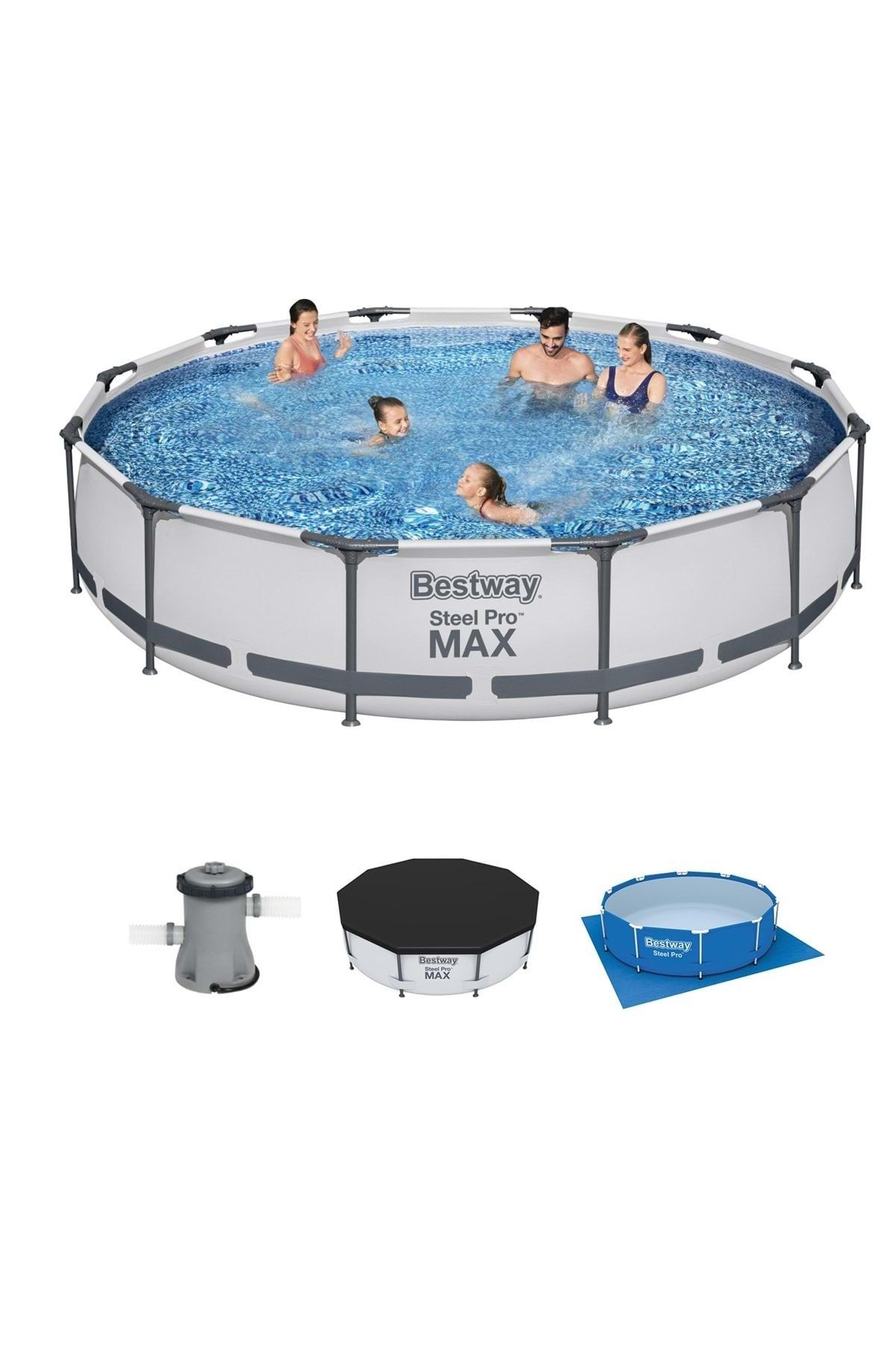 BESTWAY Steel Pro Max Prefabrik Havuz Set Bw453 ( 366 Cm X 76 Cm )