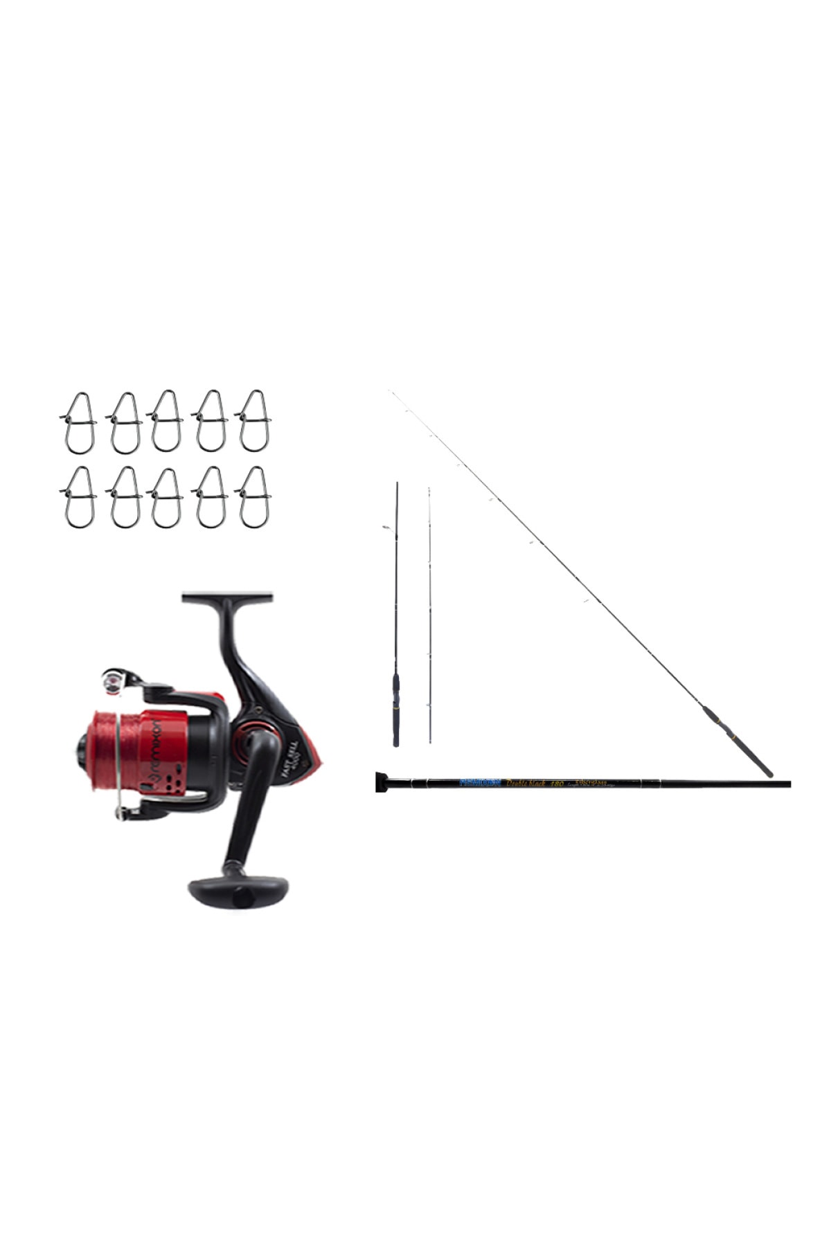 Remixon Yeni Spin Set Double Black Fast Sell Red Klips 180cm 20-40gr