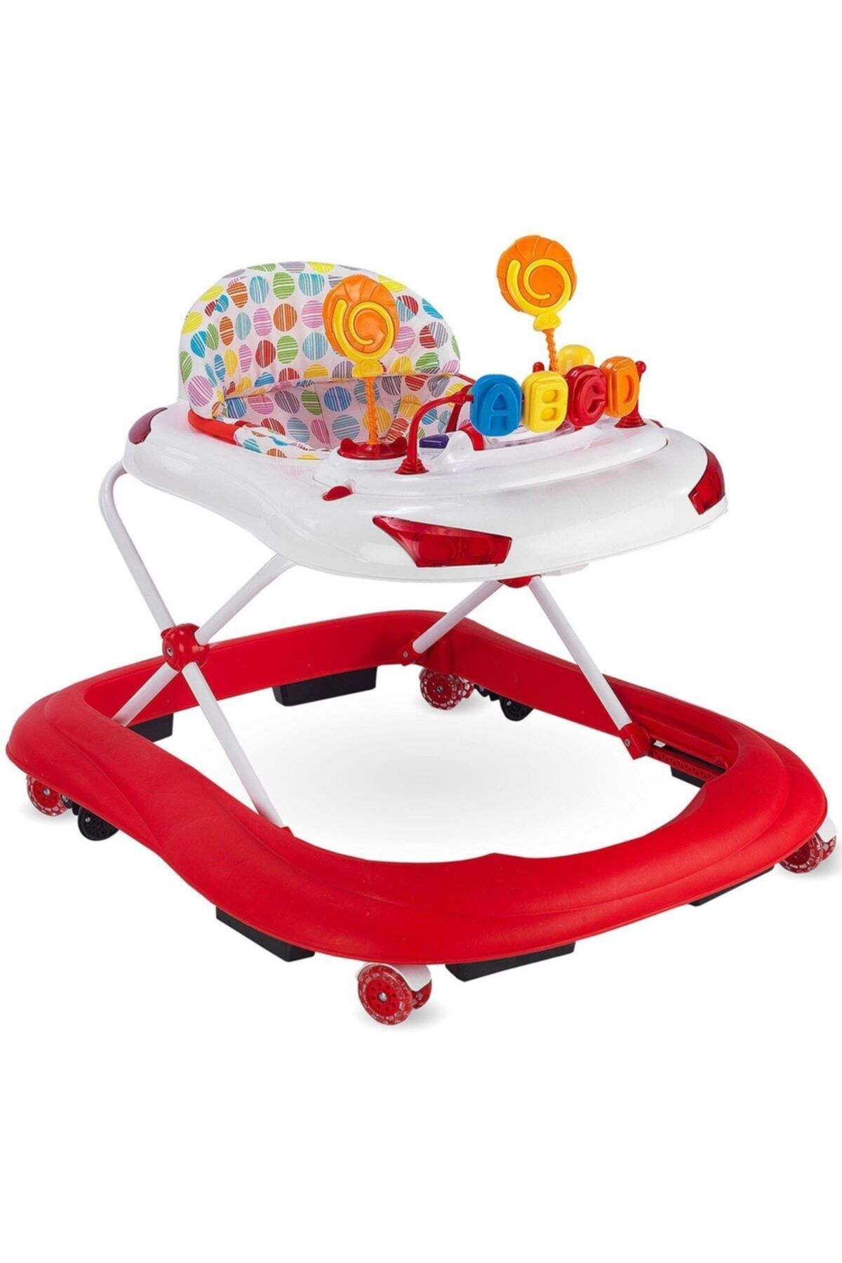 BabyHope Yılın Ilk Fırsatları - 218 Tobby Yürüteç Kırmızı - ™ Beyaz At®