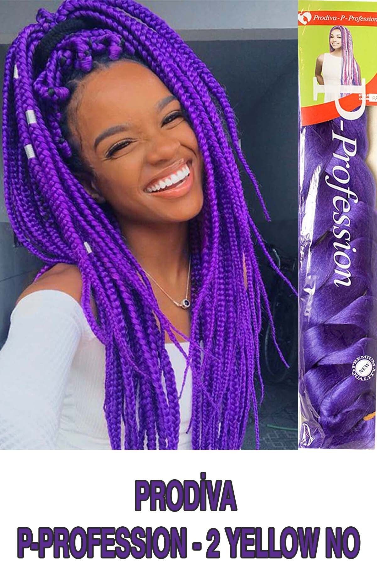 PRODİVA SENTETİK ÖRGÜLÜK SAÇ,AFRİKA ÖRGÜSÜ,RASTA,TWİST ÖRGÜ, 2 PURPLE,MOR