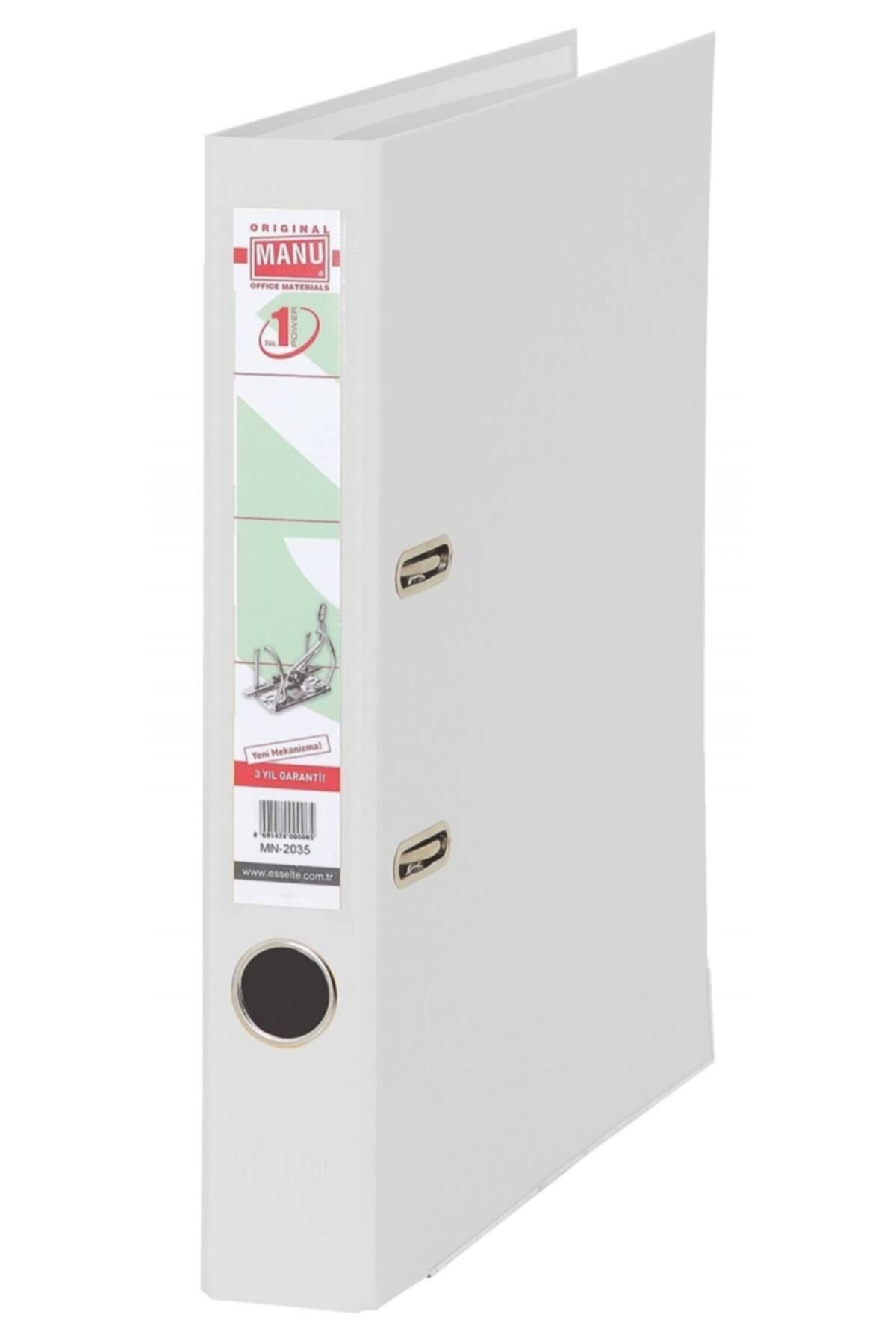 MANU Esselte 2035 Beyaz Dar Plastik Klasör